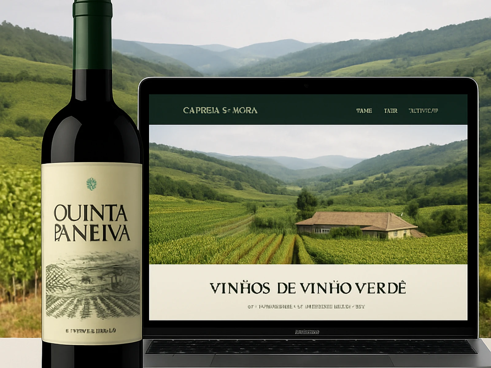 Quinta da Neiva wine estate brand and website by jujudesigned